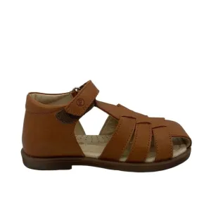 Falcotto Naturino Cedric Kids Nappa Leather Brown Sandals Size 25 US 8 Fisherman