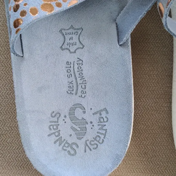 Fantasy Sandals Mara in Ciel Splash Size 10