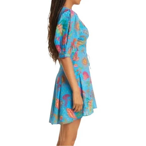 Farm Rio Ocean Stories Mini Dress