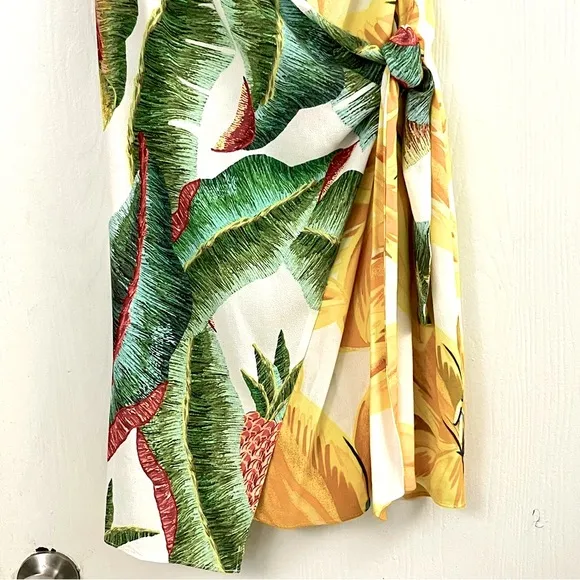 Farm Rio Pineapple jungle print mini dress Sz S