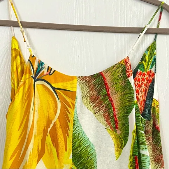 Farm Rio Pineapple jungle print mini dress Sz S