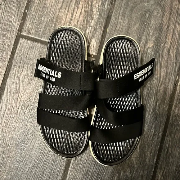 Fear of God Essentials Black Sandals - Unisex