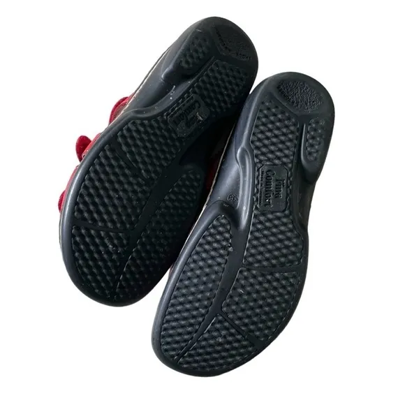 FINN COMFORT Germany Agueda Velcro Orthopaedic Sandals Nubuck Red 38