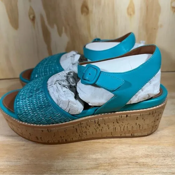 Fitflop Eloise Cork Wrap Wedge Sandals Women’s Size 11