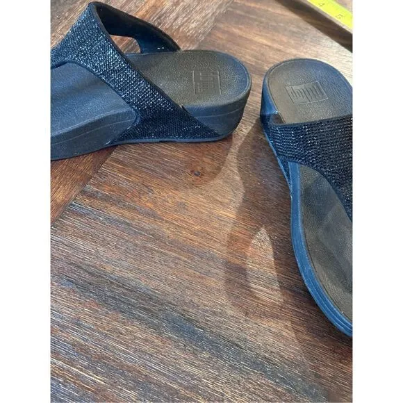 FitFlop Electra glitter wedge comfort sandals