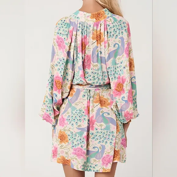 Floral Peacock Dream Dress