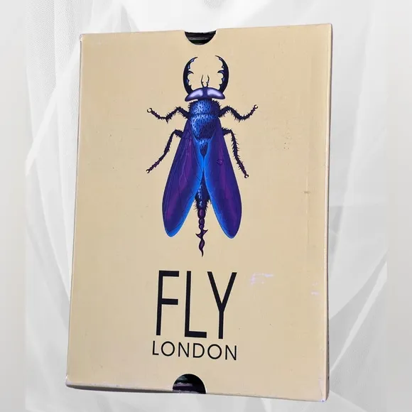 FLY London Women's Cupido Honey Wedge Heel Sandals size 42 New In Box