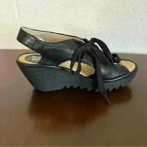 Fly London Women’s Mousse Platform Wedge Sandals-Size EU 36/US 5.5-6