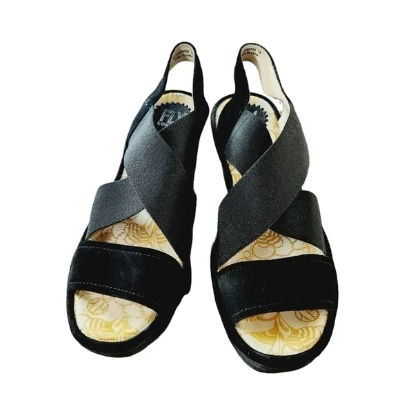 Fly London Yaji Cross Wedge Sandals
