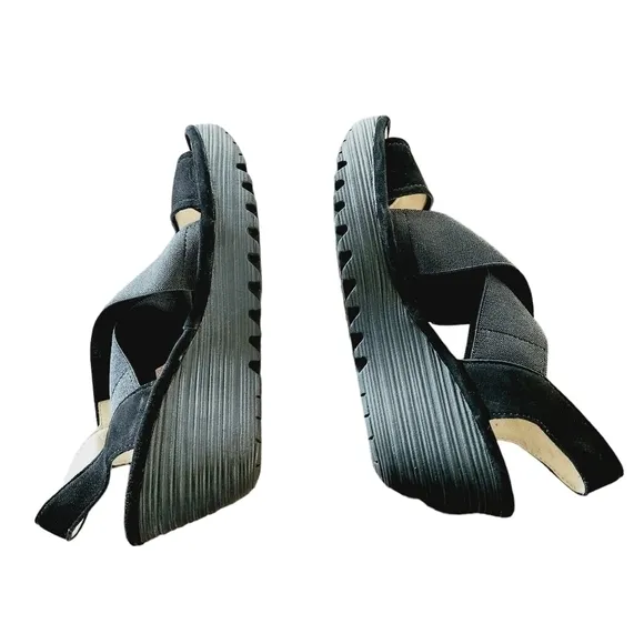Fly London Yaji Cross Wedge Sandals