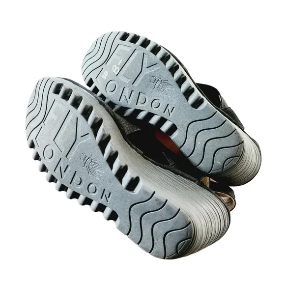 Fly London Yaji Cross Wedge Sandals