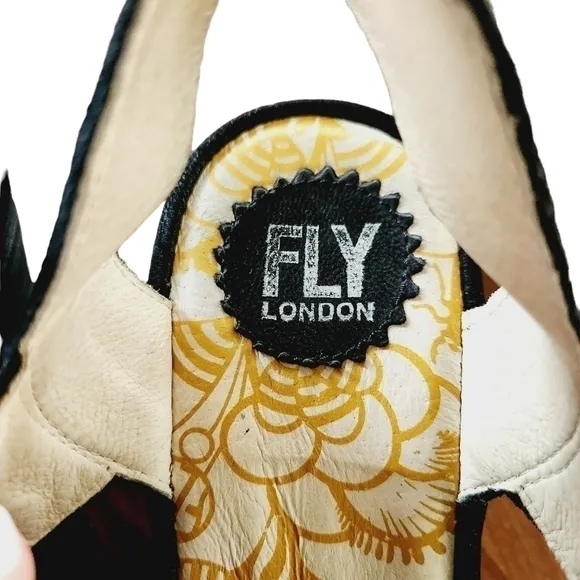 Fly London Yaji Cross Wedge Sandals