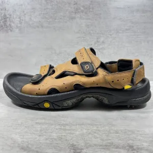 Footjoy Leather Adjustable Strap Soft Spikes Golf Sandals - Men's Size 11 - Tan