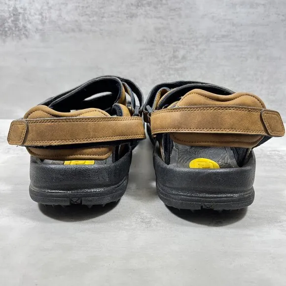 Footjoy Leather Adjustable Strap Soft Spikes Golf Sandals - Men's Size 11 - Tan