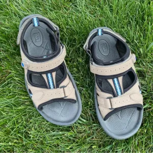 FootJoy Mens Golf Sandals Taupe-Adjustable Velcro Straps 11M