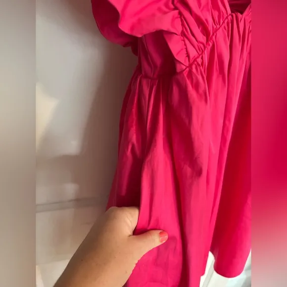 FOR LOVE &amp; LEMONS Clementine Mini Dress Pink Size Medium