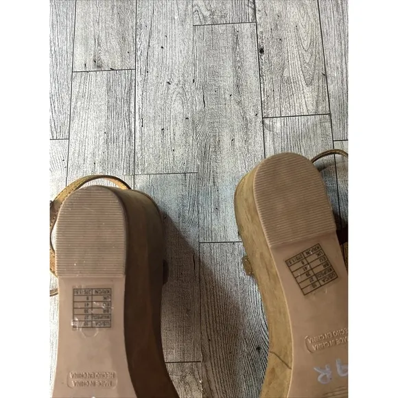 Forever 21 Sandals women's brown suede Chunky Platform strappy boho Y2k  sz 10