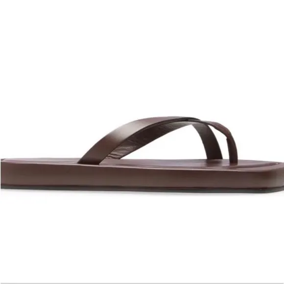 Frame denim brown leather sandals