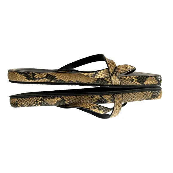 FRAME Snakeskin Slip On Sandals Women's size 41 US ~11