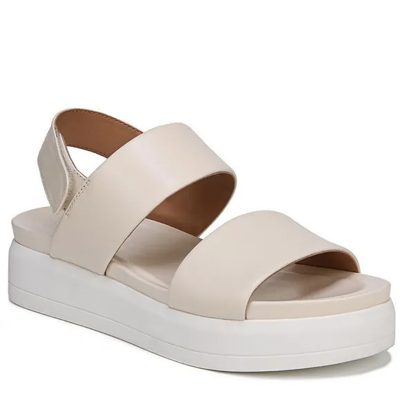 FRANCO SARTO Leather Flarform Sandals