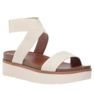 Franco Sarto Parton Womens Leather Ankle Strap Platform Sandals