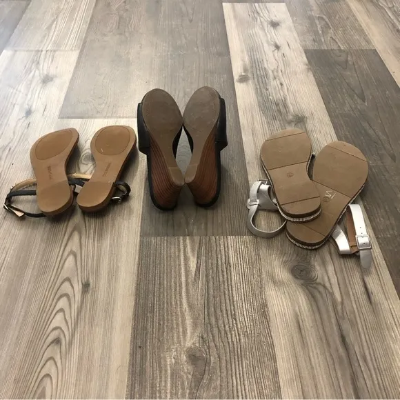 Franco Sarto Wedges and Crystal Sandals Bundle 6.5
