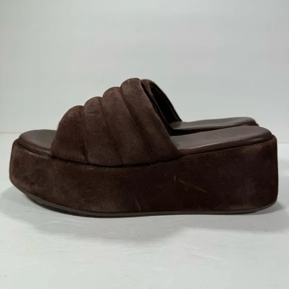 Free People Almost Paradise Platform Sandals Sunbaked Brown Women's Size 8.5