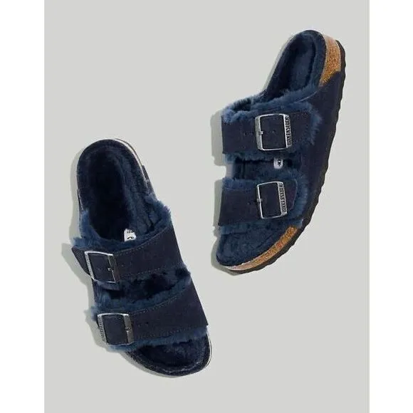 Free people Arizona Shearling Birkenstock Sandals Size 38