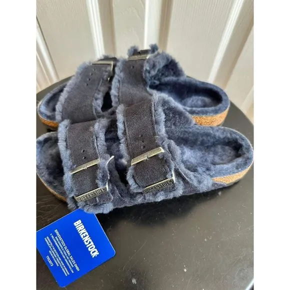 Free people Arizona Shearling Birkenstock Sandals Size 38