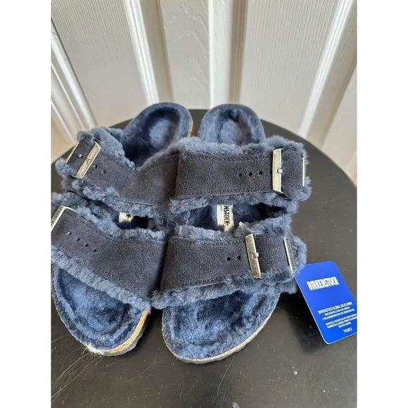 Free people Arizona Shearling Birkenstock Sandals Size 38