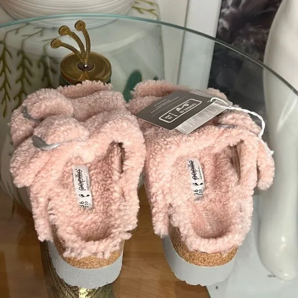 FREE PEOPLE Birkenstock PapillioArizona Teddy Shearling Sandals