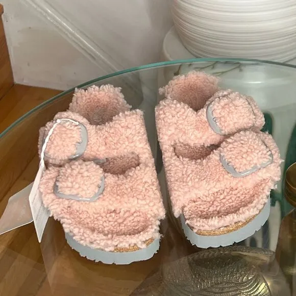 FREE PEOPLE Birkenstock PapillioArizona Teddy Shearling Sandals