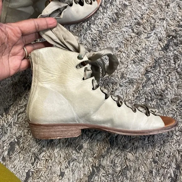 Free People boho lace up ankle sandal size 8