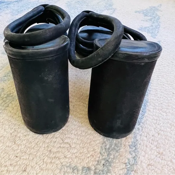 FREE PEOPLE Colette Cinched Heeled Sandal in Black SIZE 10 EUC