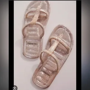 Free People Hadden Metallic Sandals