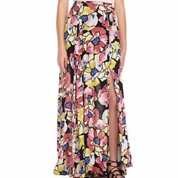 Free People Hot Tropics Maxi Skirt in Multicolor Floral Print 2