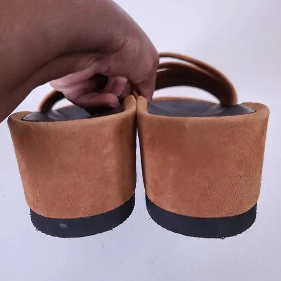 Free People Kate Wedge Slide Sandals 39 Size 8.5 9
