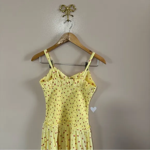 Free People Lavender Daze Dress Strawberry Lemon Combo Sz XS Spring Feminine