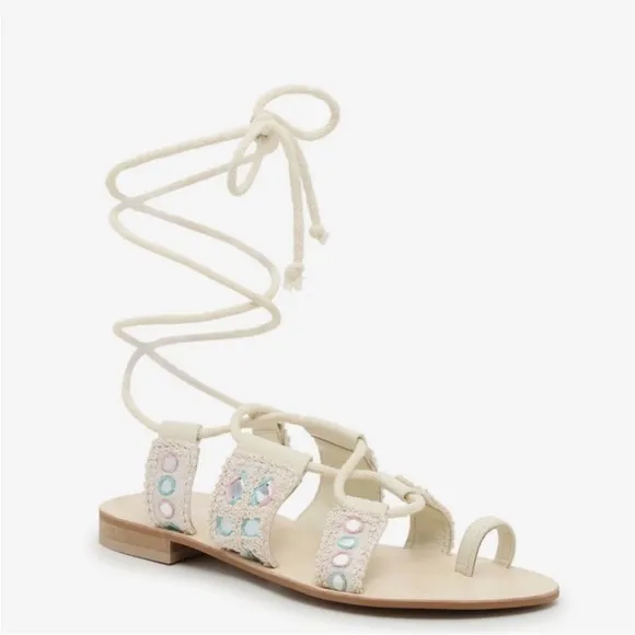FREE PEOPLE NWOB Mantra Mirror Sandals / Natural