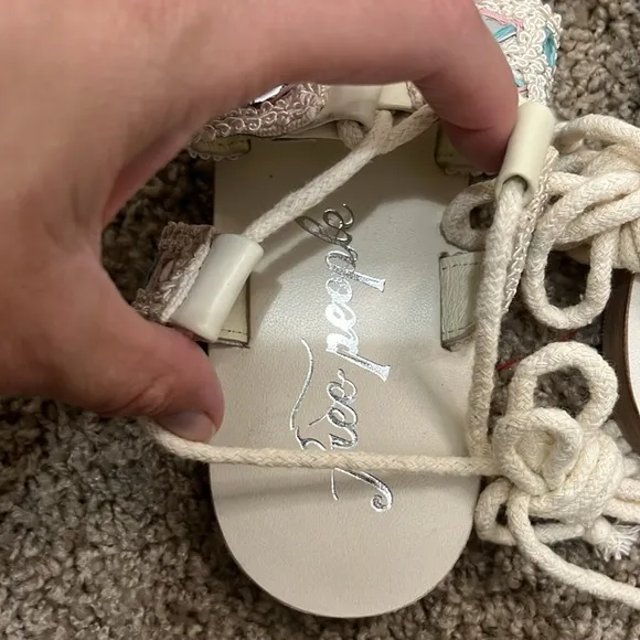 FREE PEOPLE NWOB Mantra Mirror Sandals / Natural