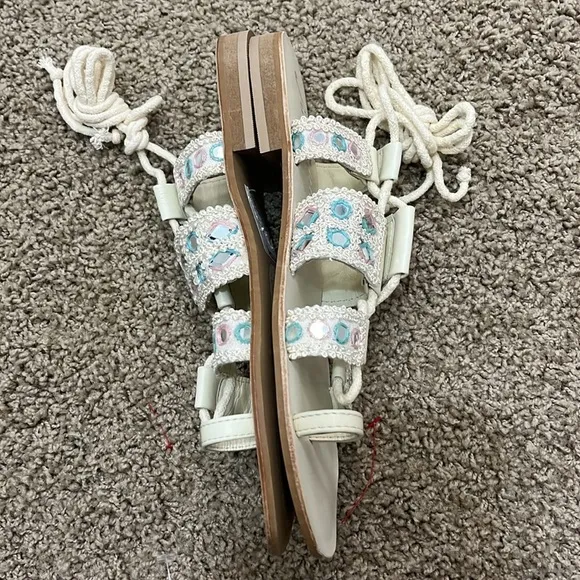 FREE PEOPLE NWOB Mantra Mirror Sandals / Natural