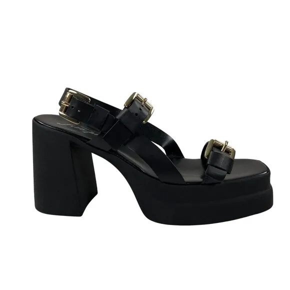 Free People Pamela Double Stack Sandals Platform Heels Womens US 10 / EU40