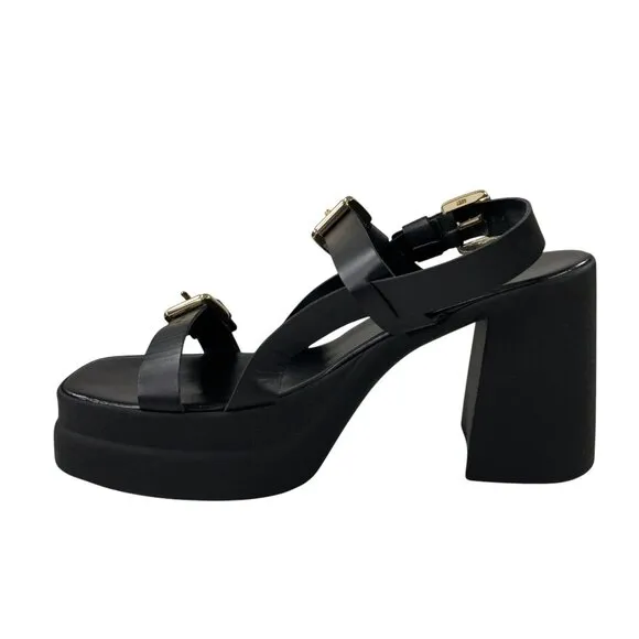 Free People Pamela Double Stack Sandals Platform Heels Womens US 10 / EU40