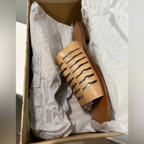 🌻🆕FREE PEOPLE Slice of Sun Sandal in Vachetta-Size 7.5 &amp; 8
