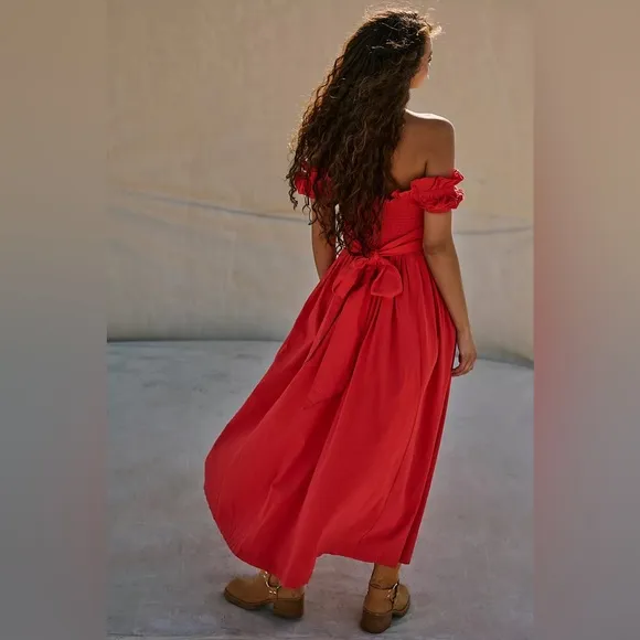 Free People Something Special Drop-Waist Midi