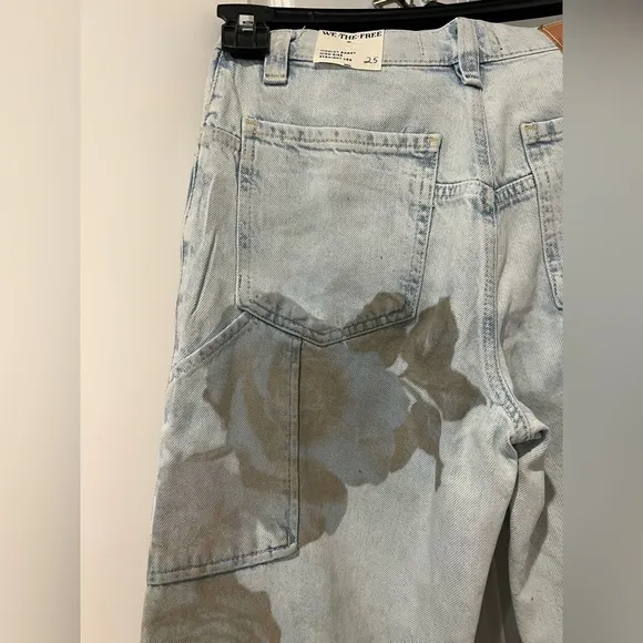 Free People We The Free Tinsley Baggy High Rise Jeans NWOT