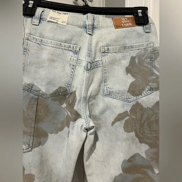 Free People We The Free Tinsley Baggy High Rise Jeans NWOT