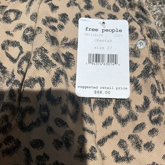 Free People Women's Printed Dogtown Cutoff Shorts