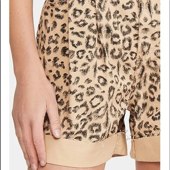 Free People Women's Printed Dogtown Cutoff Shorts