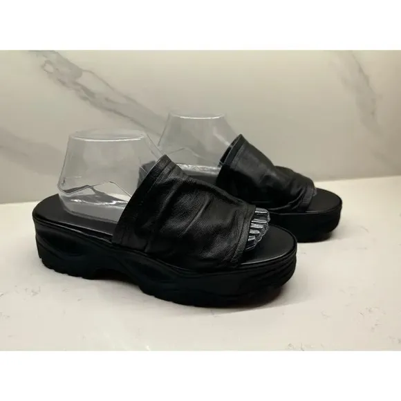 Free People Women’s Size 41 Black Leather Platform Sandals